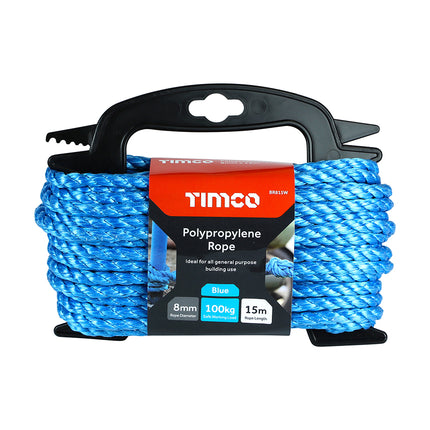 Timco Polypropylene Rope, Blue, Winder