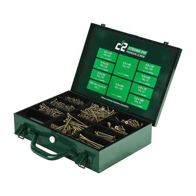 C2 Strong-Fix Trade Case - PZ - Double Countersunk - Yellow