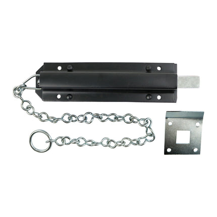 Timco Spring Chain Bolt, Black Steel