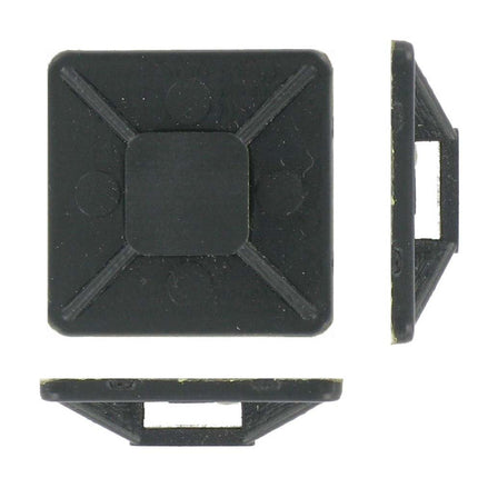 Deligo CTB25B Cable Tie Base 25mm Nylon Black