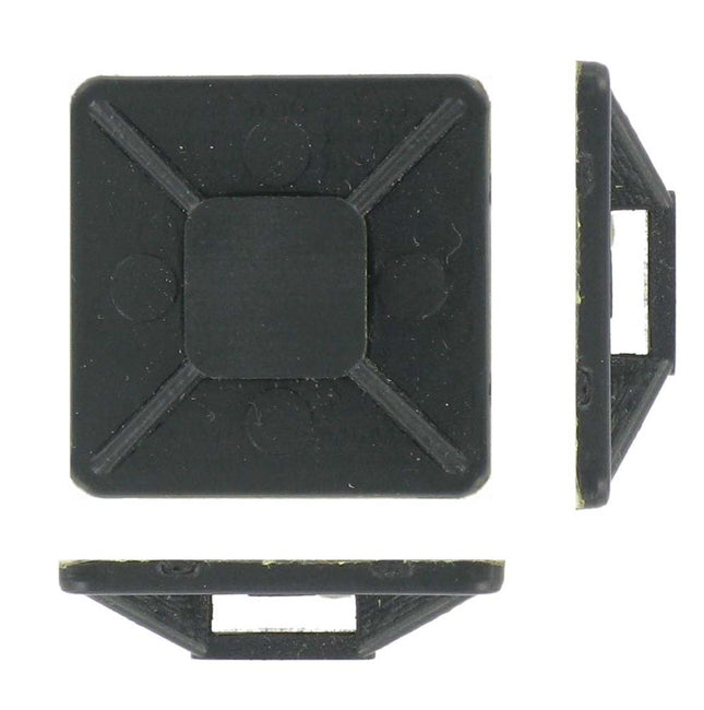 Deligo CTB25B Cable Tie Base 25mm Nylon Black