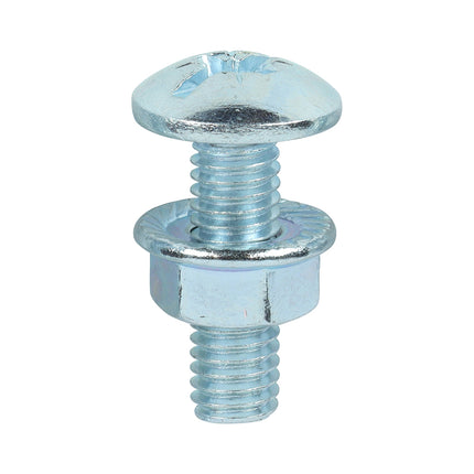 Timco Cable Tray Bolts With Flange Nuts, Zinc Steel