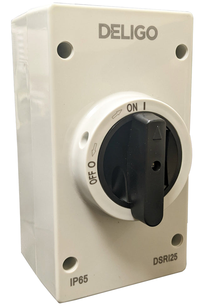 Deligo 25A DC Rotary Isolator Switch - DSRI25