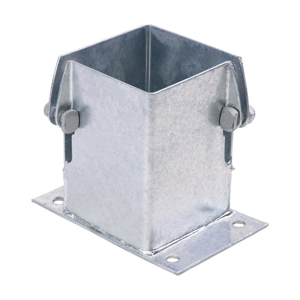 Timco Flush Fit Bolt Down Shoe Galvanised Steel