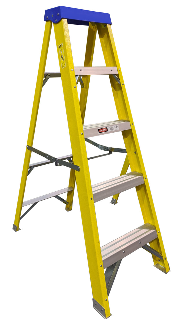 Deligo 5 Tread Fibreglass Step Ladder - FLS5