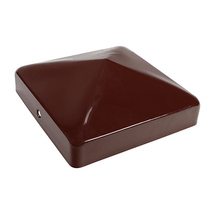 Timco Fence Post Cap, Oxide Red Steel