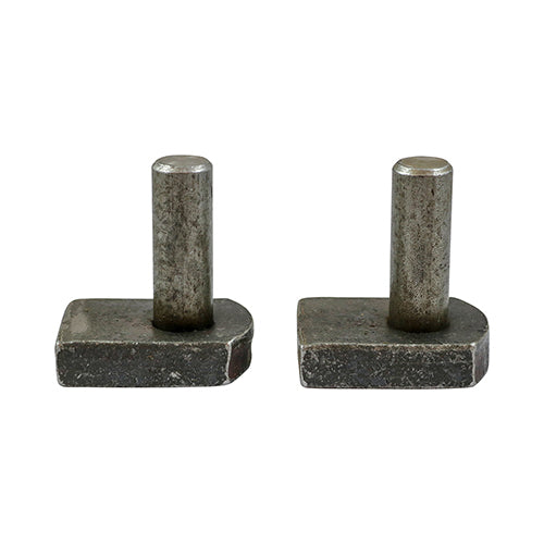 Timco Gate Hooks To Weld, Self Coloured Steel