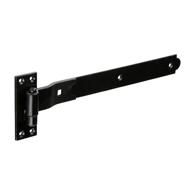 Timco Pair Of Cranked Band & Hook On Plates, Black Steel