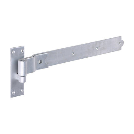 Timco Pair Of Cranked Band & Hook On Plates Galvanised Steel