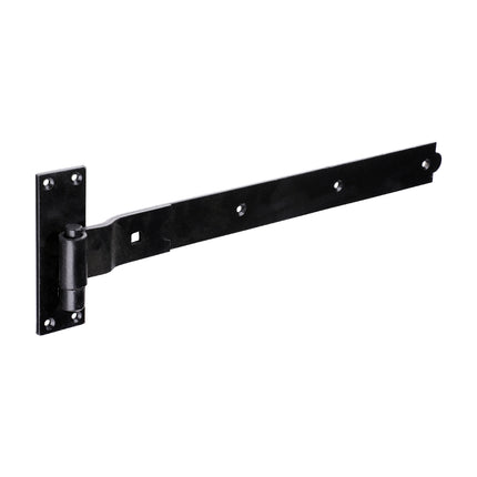 Timco Pair Of Cranked Band & Hook On Plates, Black Steel