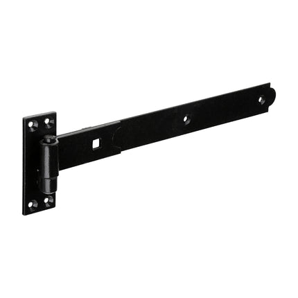 Timco Pair Of Straight Band & Hook On Plates, Black Steel