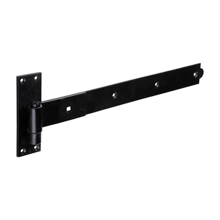 Timco Pair Of Straight Band & Hook On Plates, Black Steel