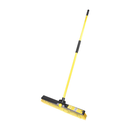 Bulldozer Heavy Duty Broom & Handle Yellow, Black, Lime, Pvc
