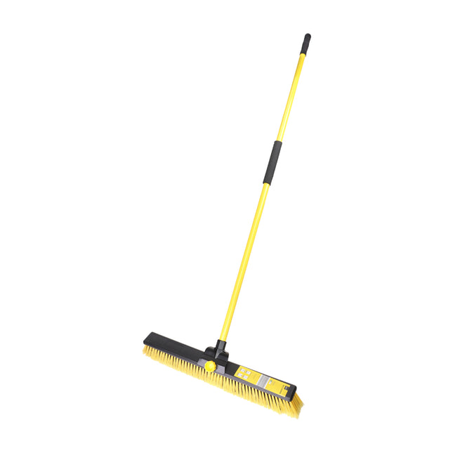 Bulldozer Heavy Duty Broom & Handle Yellow, Black, Lime, Pvc