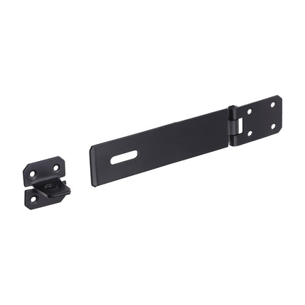 Timco Safety Pattern Hasp & Staple, Black Steel