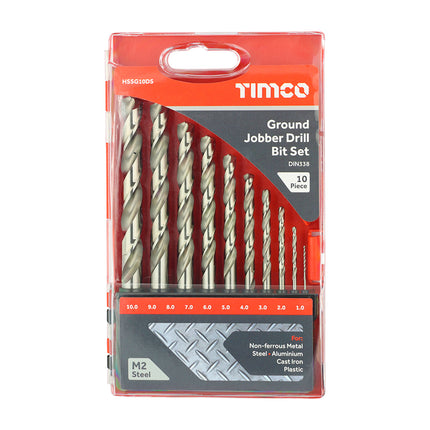 Timco Ground Jobber Drill Bit Set Steel