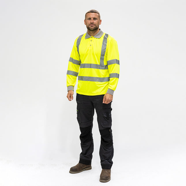 Timco Hi-Visibility Polo Shirt Yellow