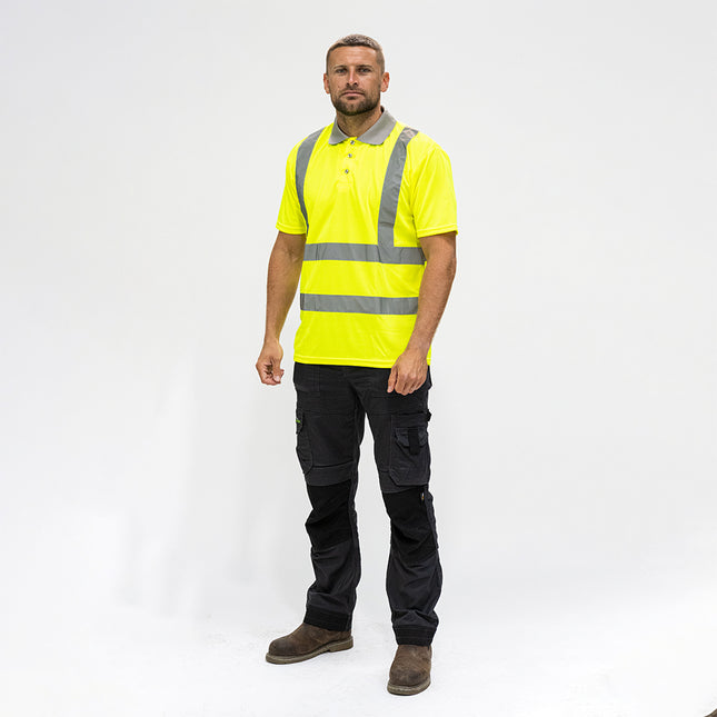 Timco Hi-Visibility Polo Shirt Yellow
