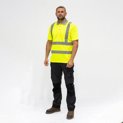 Timco Hi-Visibility Polo Shirt Yellow
