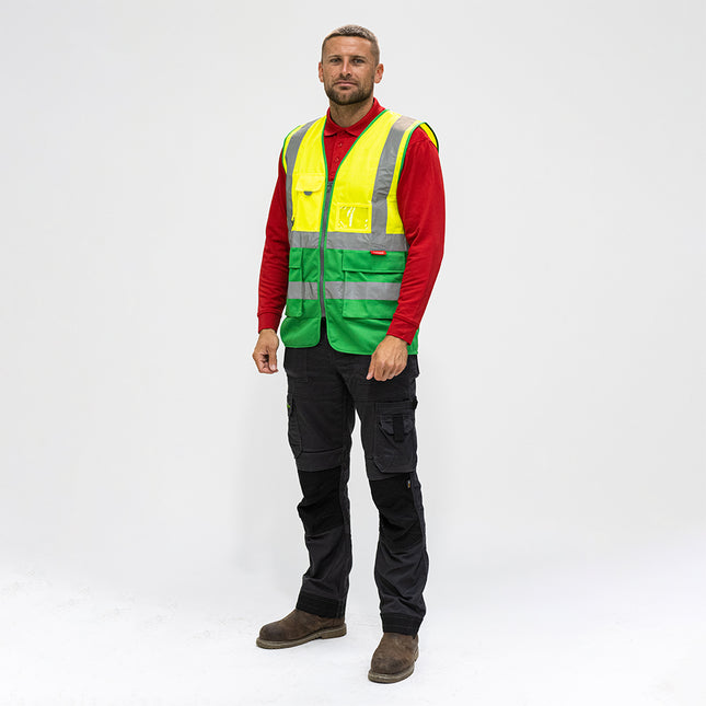 Timco Hi-Visibility Executive Vest, Yellow & Green