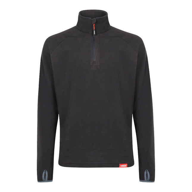 Timco Half Zip Overhead Fleece -Black Ash