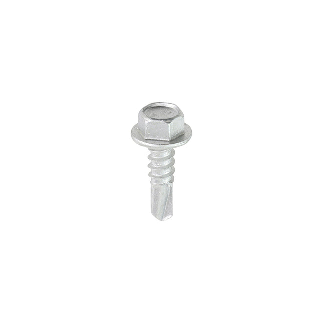 Metal Construction Light Section Screws - Hex - Self-Drilling - Exterior - Silver Organic