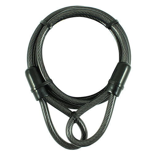 Timco Looped Security Cable Steel, Black