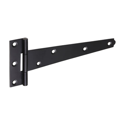 Timco Pair Of Light Tee Hinges, Black Steel