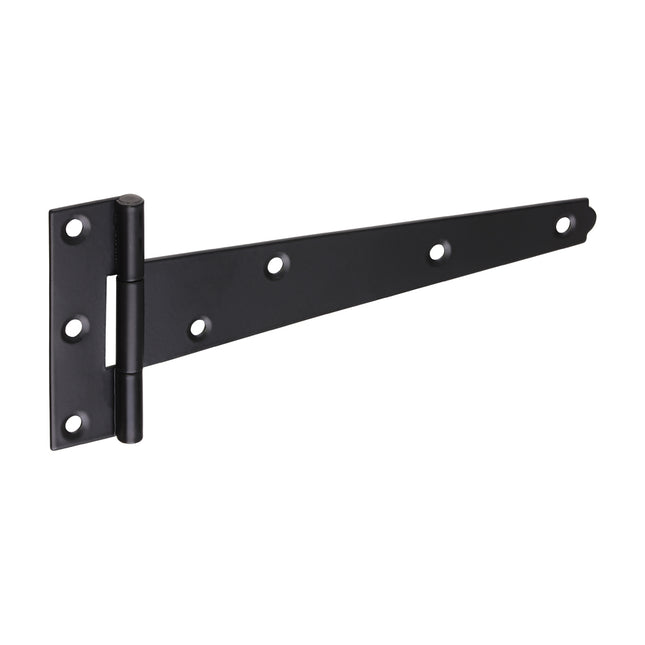 Timco Pair Of Light Tee Hinges, Black Steel