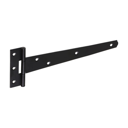 Timco Pair Of Light Tee Hinges, Black Steel