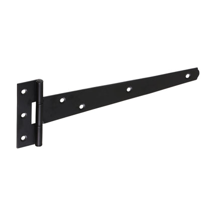 Timco Pair Of Light Tee Hinges, Black Steel