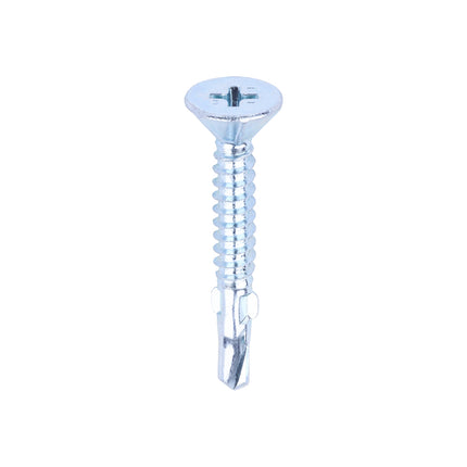 Metal Construction Timber to Light Section Screws - Countersunk - Wing-Tip - Self-Drilling - Zinc