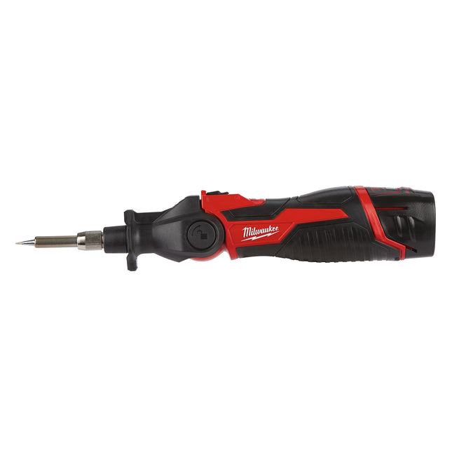 Milwaukee M12 Universal Dust Extractor (UDEL-201B), 1 x B2, C12 C Charger, Tool bag, 12V