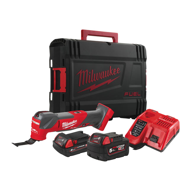 Milwaukee M18 Wrench (FMTIW2F12-502X), 2 x B5, M12-18 FC Charger, HD Box, 18V