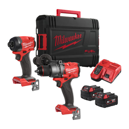 Milwaukee M18 Fuel Promo Powerpack (FPP6L3-503B), 3 x B5, M12-18 FC Charger, Tool bag, FUEL™ Contractor Bag