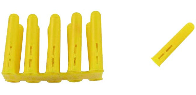 Deligo 25mm Yellow Wall Plugs - MPYELLOW