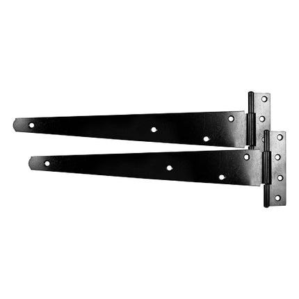 Timco Pair Of Medium Tee Hinges, Black Steel
