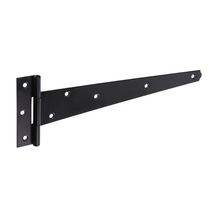 Timco Pair Of Medium Tee Hinges, Black Steel