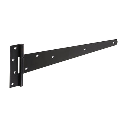 Timco Pair Of Medium Tee Hinges, Black Steel