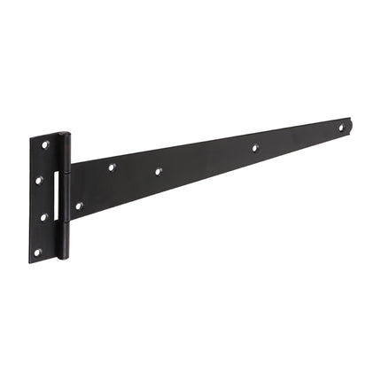 Timco Pair Of Medium Tee Hinges, Black Steel