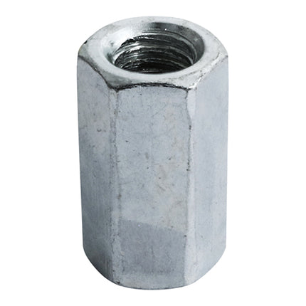 Timco Hex Connector Nuts, Zinc Steel, Clear
