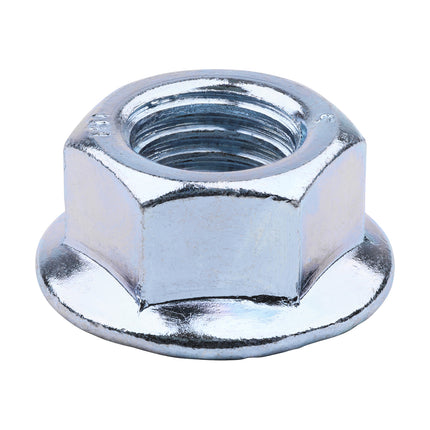 Timco Hex Serrated Flange Nuts, Zinc Steel, Clear
