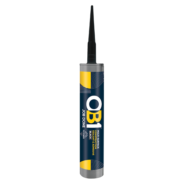 OB1 MULTI-SURFACE CONSTRUCTION SEALANT & ADHESIVE BLACK 290ML - OB1SCS290BL