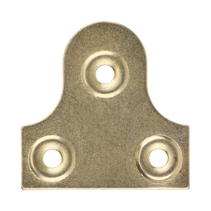 Timco Mirror Plates, Plain, Electro Brass Steel