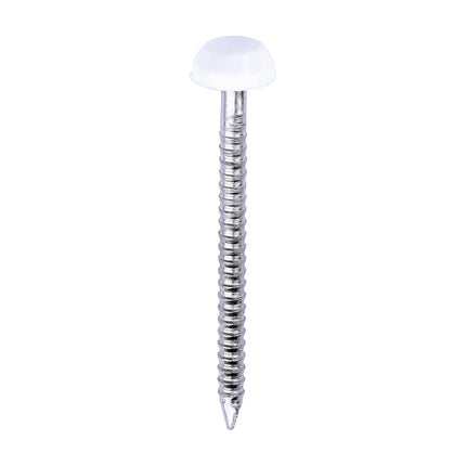 Timco Polymer Headed Pins Stainless Steel, Steel, White