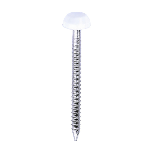 Timco Polymer Headed Pins Stainless Steel, White