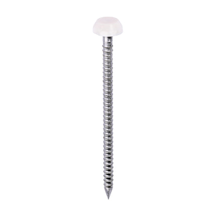 Timco Polymer Headed Pins Stainless Steel, Cream