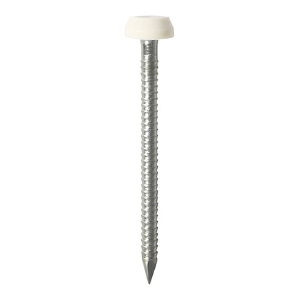 Timco Polymer Headed Pins Stainless Steel, White