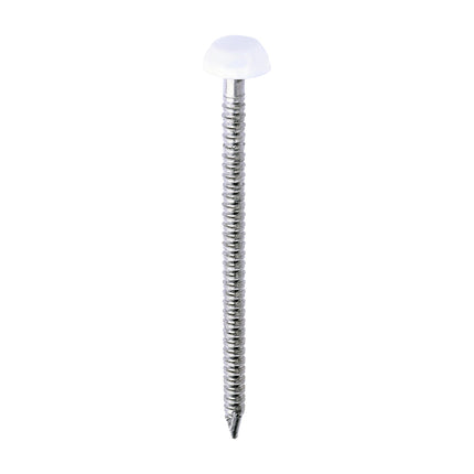 Timco Polymer Headed Pins Stainless Steel, Steel, White