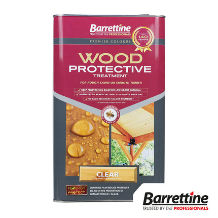 Barrettine Wood Protective Treatment, Clear Lime